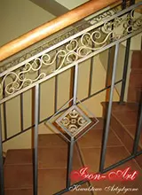 Dekor kuty jako element balustrady