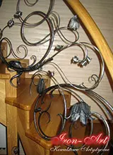 Secesyjny element balustrady