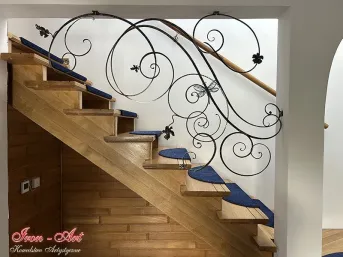 Balustrada kuta zdobiona